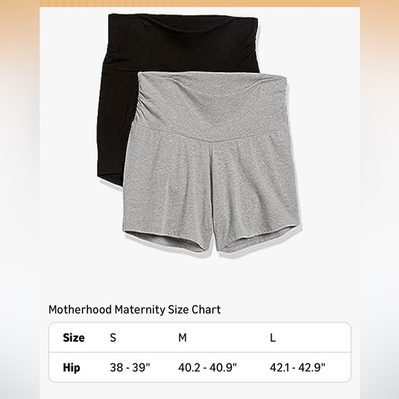 Two Motherhood Maternity Relaxed Fit Black Sleep Knit Shorts, Size S - Picture 4 of 4